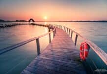 Früh morgens am Hemmelsdorfer See Hemmelsdorfer See im Sonnenaufgang