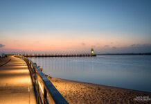 Sonnenaufgang in Travemünde an der Nordmole Sonnenaufgang in Travemünde an der Nordmole